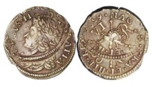James II gunmoney sixpence irish ireland coin