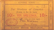 1919 Limerick Soviet 10 shilling note