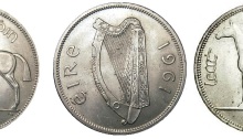 1961 Ireland Halfcrown - the differences between the normal and mule reverse