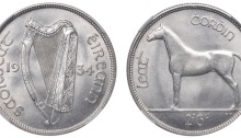 Ireland 1934 Halfcrown Irish coin numismatics