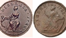 Wood's Irish coinage, Ireland, Dean Swift, Numismatic, coin, farthing, halfpenny
