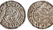 Aethelred II, Type 4 - Crux penny, Moneyer, Leofric of Lymne, rare mint