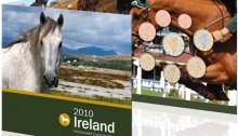 IRELAND Official Euro Coin Set 2010 BU Irish Animals (Horse) inside