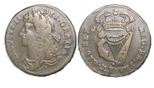 1686 James II regal halfpenny for Ireland (Knox halfpenny)