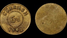 6d Curragh Camp token 1940