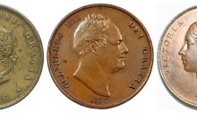 GB & Ireland - Copper Penny (George, William & Victoria)