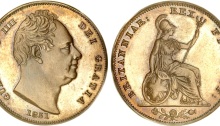 1831 GB & Ireland copper farthing (William IV)
