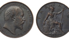1902 GB & Ireland bronze farthing (Edward VII)