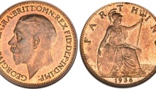 1936 GB & Ireland bronze farthing (George V)