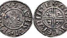 Hiberno-Norse. Sihtric III Olafsson. 995-1036. AR Penny (20mm, 1.49 g). Phase I coinage, Crux type. Eoferwic (York) mint signature