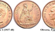 1937-51 GB & Northern Ireland bronze penny (George VI)