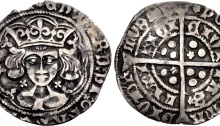 Edward IV (Second reign), Silver Groat, Light Cross & Pellets (annulets) coinage, Limerick Mint