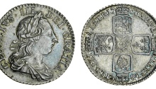 1763 'Northumberland' shilling (2,000 distributed in Ireland + c. 98,000 circulated in Britain)
