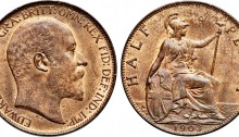 1903 GB & Ireland - Bronze Halfpenny - Edward VII. The Old Currency Exchange, Dublin.