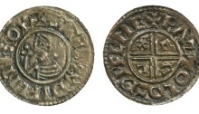 Hiberno-Norse Silver Penny, Phase 1, Class A (CRUX issue), for Sihtric +SITIRXDIFLME OX 1.42g 21mm with a Dublin mint signature, moneyer Fastolf + FAZTOLO DIFLME. The Old Currency Exchange, Dublin, Ireland.
