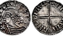 Hiberno-Norse Phase II Penny, Sihtric III Olafsson (19mm, 1.25 g). Long Cross type. Difelin (Dublin) mint; ‘Ndremin’, moneyer. Struck circa 1015-1035. The Old Currency Exchange, Dublin, Ireland.