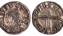 Hiberno-Norse Phase II Silver Penny, Sihtric of Dublin (Moneyer FAEREMIN) Draped bust left, cross pattée behind neck with two pellets above, 1.37g. The Old Currency Exchange, Dublin, Ireland.