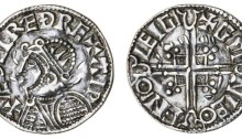 Hiberno-Norse Phase 1, Class C – Helmet Type) Silver Penny 1.16g Aethelred II + æÐelræÐ rex aip, Chester, Gunleof + gm nleo fn°o leigi. The Old Currency Exchange, Dublin, Ireland.