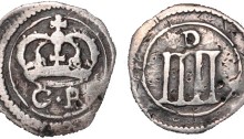 Ormonde Money, Groat, small lozenge between CR, tall, thin numerals and medium 'D' on reverse
