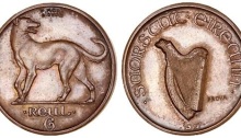 1927 Morbiducci Patter (Prova / Proof) Sixpence, in Copper.