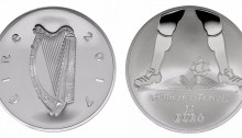 2017 Jonathan Swift & Gulliver's Travels €15 silver proof coin.