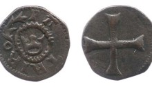 Edward IV, First ‘Anonymous’ Issue (1460-1462) Copper Half-farthing, 1.26g, DF.101 var. S. 6399