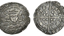 Edward IV Light Cross and Pellets coinage, Groat, Limerick, 1.97g (S 6343 DF 134)