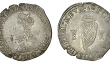 Elizabeth I (1558-1603), First issue, Shilling, mm. rose, bust 1B, reads regi, 9.05g/5h (S 6503; DF 240). Obverse nearly very fine with some surface marks, reverse better