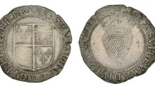 Elizabeth I, Third issue, Shilling, mm. star, 5.83g (S 6507, DF 252). Good fine or better for issue