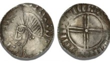 Hiberno-Norse, Phase V Penny - Draped bust left, with quatrefoil before & trefoil on neck. Short cross on reverse