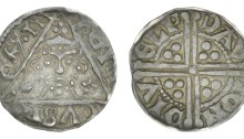 Henry III, silver Penny, Class IIa (no shoulders on bust), Dublin, Davi, DAVI ON DIVELI, 1.46g (S 6240)