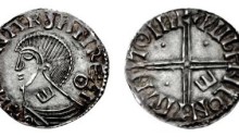 Hiberno-Norse Phase II Penny, Worcester mint, Penny, 17mm, 0.69g. Obv. ИHRNΛR∂ ΛN REX I, rev. PVLFRIC ON PIRH MΘINI