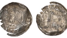 Hiberno-Norse, Phase V, Class B (Imitation of Edward the Confessor type xii) Silver Penny (single cross annulet in centre)
