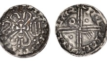 Hiberno-Norse, Phase V, Class (Ringerike obv & Long Cross imitation, with hand, pellet, large annulet, pellet in angles) Silver Penny