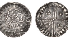 Hiberno-Norse, Phase V, Class (Ringerike obv & Long Cross imitation, with pellet and trefoil of pellets in alternate angles) Silver Penny
