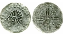 Norwegian Imitation of an Hiberno-Norse, Phase VI (Class A, Type 1c) Silver Penny struck for Norway's King Magnus III Barefoot (1093-1103) c.1095-1110