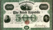 Fenian Bond 500 Dollars Unissued O'Mahony