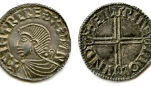 Hiberno-Norse, Phase II Penny, c. 995-1036. 19mm, Obv. SIHTRC REDX DMN, draped bust left, pellet & crozier behind neck. Rev. AEIL RINE MIOL VND