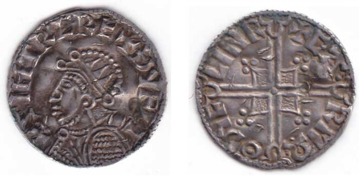 Hiberno-Norse Silver Penny, Phase 1, Class C (Helmet type). Struck in the name of Sihtric, King of Dublin. Dublin mint signature, Moneyer Car